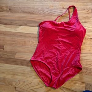 Andie Swimwear One Strap Bathing Suit, L, New